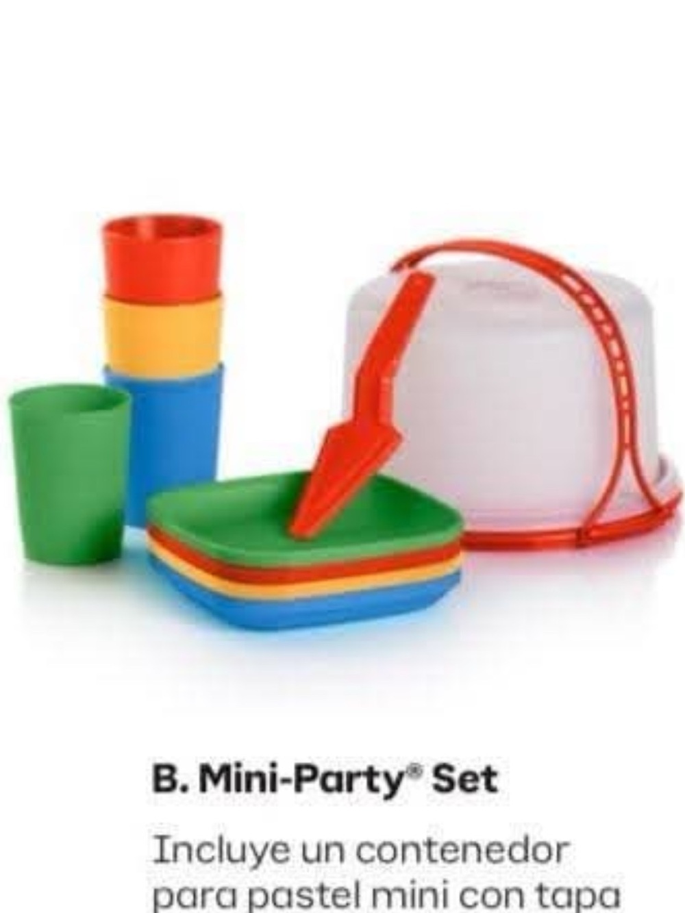 Mini-Party Set — Multi-Color Disposable Partyware